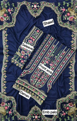 Dhanak Embroidered 3-Piece Suit – Premium Winter Fabric