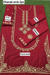 Dhanak Embroidered 2-Piece Suit – Premium Winter Collection