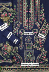 Dhanak Embroidered 3-Piece Suit – Premium Winter Fabric