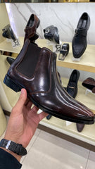 Premium Leather Chelsea Boots for Men – Brown & Black | Comfortable, Durable, Slip-Resistant